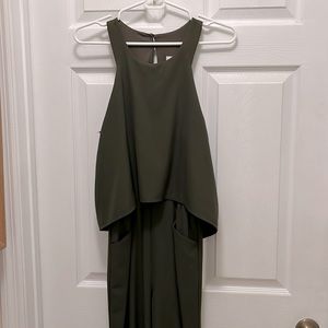 Bar III Jumpsuit size M army green color.